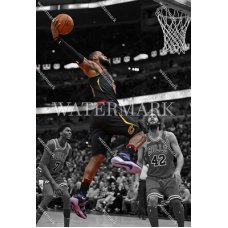 DU261 LeBron James Cleveland Cavaliers Winmill Dunk Spotlight Photo