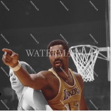 DU353 Wilt Chamberlain Lakers Game Face Spotlight Photo