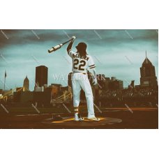 DX125 Andrew McCutchen Pittsburgh Pirates On Deck In Steel City Oil Painting Photo