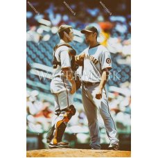 DX149 Buster Posey Madison Bumgarner San Francisco Giants Oil Painting Photo