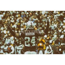 DX162 Charles Woodson Raiders Salute Oil Painting Photo