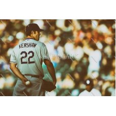DX169 Clayton Kershaw Los Angeles Dodgers Game Oil Painting Photo