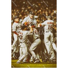 DX174 Curt Schilling Boston Red Sox World Series Champs Oil Painting Photo