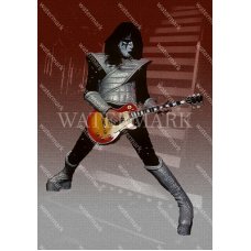 EF278 Ace Frehley KISS Guitar Pose Photo