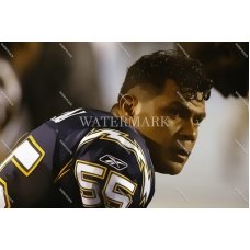 RZ823 Junior Seau SD Chargers Sideline POPArt Photo