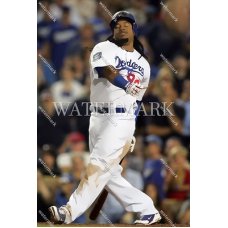 RZ83 Manny Ramirez LA Dodgers Mighty Hit POPArt Photo