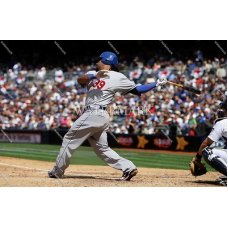 RZ91 Manny Ramirez LA Dodgers Swinging POPArt Photo