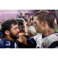  GM706 Tom Brady New England Patriots-Russell Wilson Seahawks Photo