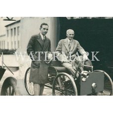 AK951 HENRY FORD Founder Ford Motor Co & Son Edsel Ford 1929 Photo