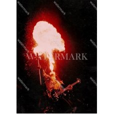 BL647 Gene Simmons Kiss blows fire Photo