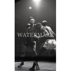 AE888 Floyd Patterson vs. Sugar Ray Robinson Boxing 1956 Photo