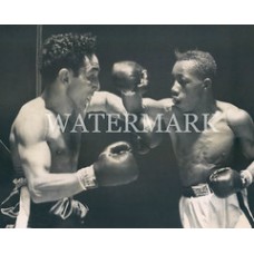 AF722 Willie Pep vs Sandy Saddler New York Boxing 1949 Photo