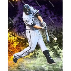 DQ504 Paul Konerko Chicago White Sox Connects Marbelized Photo