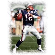 RT129 Tom Brady Patriots passing Photo