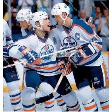 RW738 Mark Messier Wayne Gretzky Oilers NHL Hockey POPArt Photo