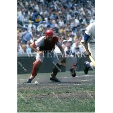 RX485 JOHNNY BENCH Cincinnati Reds CATCHER Fielding POPArt Photo