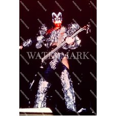 CV717 Gene Simmons Kiss Bloody Guitar Solo Photo