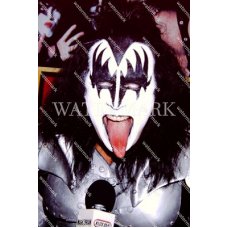 CV724 Gene Simmons of Kiss Rock Roll Music Showsoff Tongue Photo
