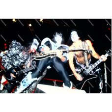 DF475 Gene Simmons Ace Frehley and Paul Stanley Kiss Guitar Solo Photo