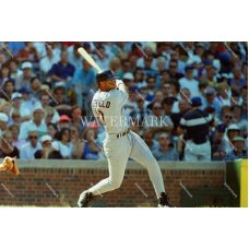 RS91 Gary Sheffield Padres Full Swing Etched Photo