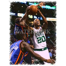 CW214 Ray Allen Boston Celtics In Traffic Etched Photo
