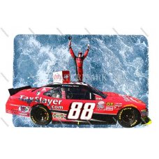 CY402 Kevin Harvick driver of the #88 taxslayer Chevrolet, celebrates in Victory Lane WaterColor Photo