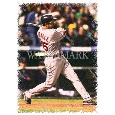 CW159 Mike Lowell Boston Red Sox Rips Etched Photo