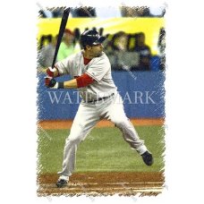 CW160 Mike Lowell Boston Red Sox Stance Etched Photo