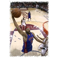 CW187 Rasheed Wallace Detroit Pistons Dunk Etched Photo