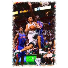 CW207 Ray Allen Boston Celtics Drives In Traffic Etched Photo