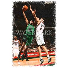 CW218 Ray Allen Boston Celtics Layup Etched Photo