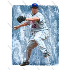 CX1013 Bartolo Colon New York Mets Pitch WaterColor Photo