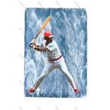 CX1098 JIM RICE BOSTON RED SOX Game Action WaterColor Photo