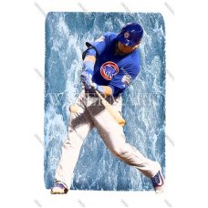 CX1135 Kyle Schwarber Chicago Cubs Point Of Impact WaterColor Photo