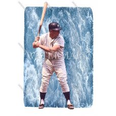 CX1169 MICKEY MANTLE Yankees THE MICK WaterColor Photo