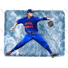 CX1191 Noah Syndergaard New York Mets Thor Throwback Uni WaterColor Photo