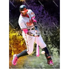 CX501 Adam Jones Baltimore Orioles Big Hit Marbleized Photo