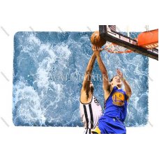 CY415 Klay Thompson Golden State Warriors Tim Duncan Spurs WaterColor Photo