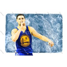 CY418 Klay Thompson Golden State Warriors Game Emotion WaterColor Photo
