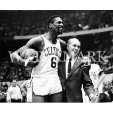 AC578 Bill Russell Hugs Red Auerbach Celtics Duo Boston Basketball Photo