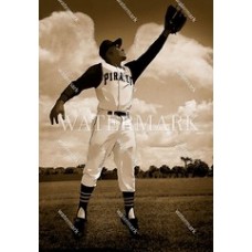 RT797 Roberto Clemente Pirates with Wings Oil Painting finish Photo
