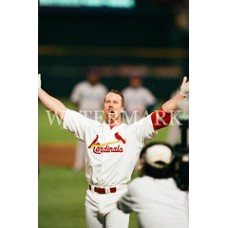  AD138 Mark McGwire Cardinals Hits 61 Hr Crowd Photo