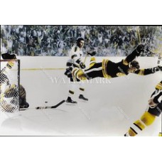 BL20 Bobby Orr Bruins Flying Goal Colorized Photo