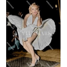 BL86 Marilyn Monroe 7 Year Itch Famous Picture Colorized Photo