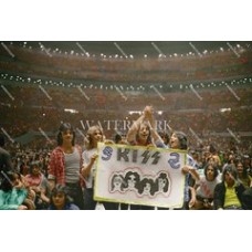 CM341 Kiss Fans Pre Concert Colorized Photo