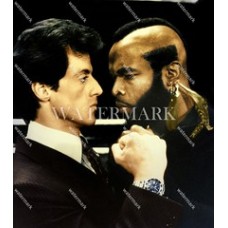 CM376 Rocky vs Clubber Lang Rocky-III 1982 Colorized Photo