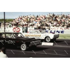CV143 NHRA Vintage Drag Racing Action Colorized Photo