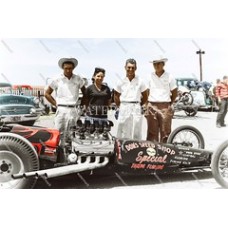 CV52 Don Garlits NHRA Vintage Funny Car Drag Racing Colorized Photo