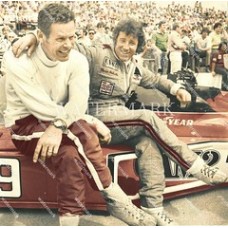  DM1 Mario Andretti & Bobby Unser 1977 Indy 500 Colorized Photo