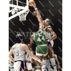  DA272 Wilt Chamberlain Lakers  & Elvin Hayes Bullets Colorized Photo